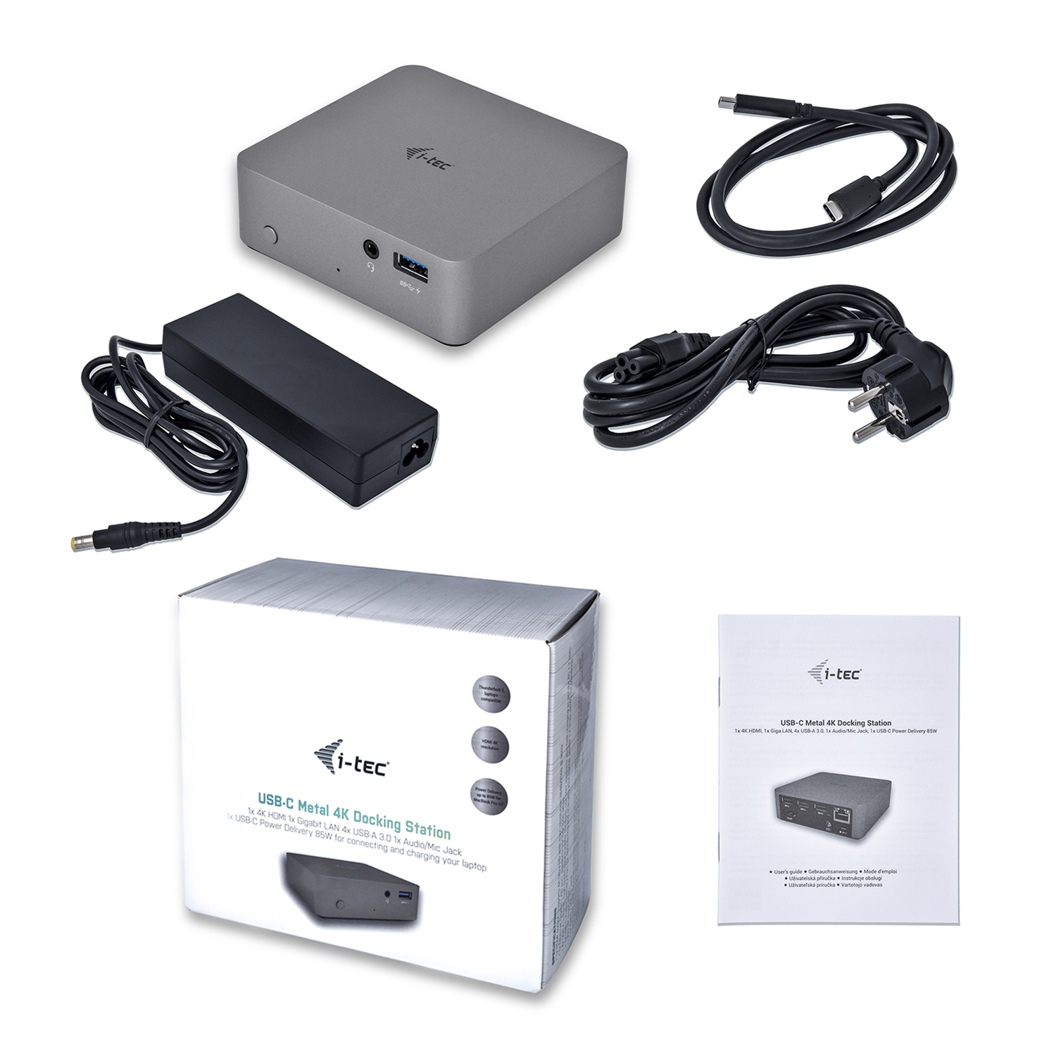 i-tec C31METAL4KDOCKPDCH laptop dock/port replicator Wired USB 3.2 Gen 1 (3.1 Gen 1) Type-C Grey – image 3