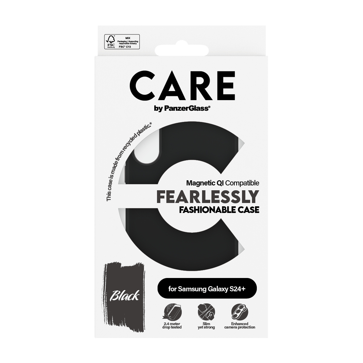 PanzerGlass CARE™ by PanzerGlass® Case Black w. Qi Compatible Samsung Galaxy S24+ – image 3