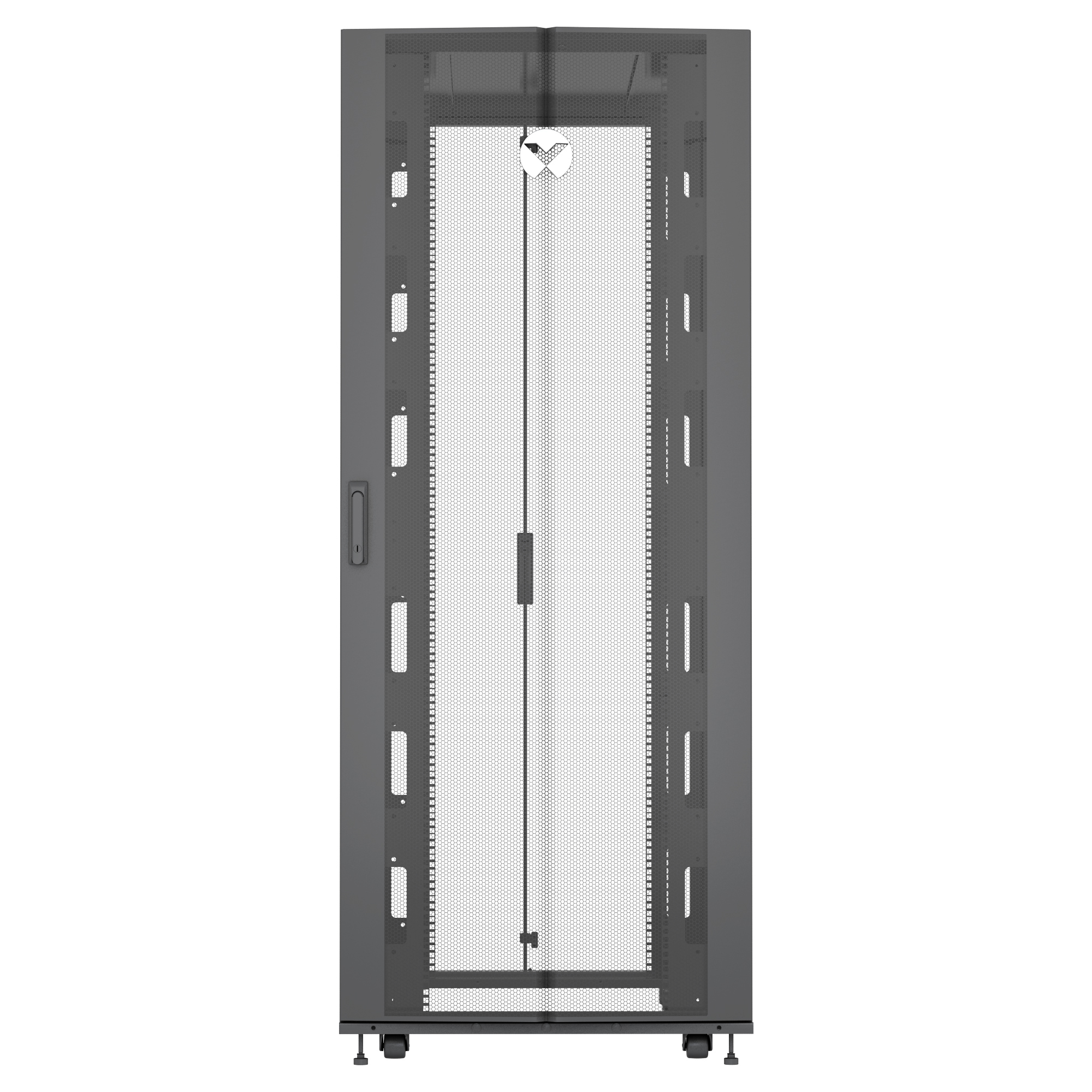 Vertiv VR3150 rack cabinet 42U Freestanding rack Black, Transparent – image 5