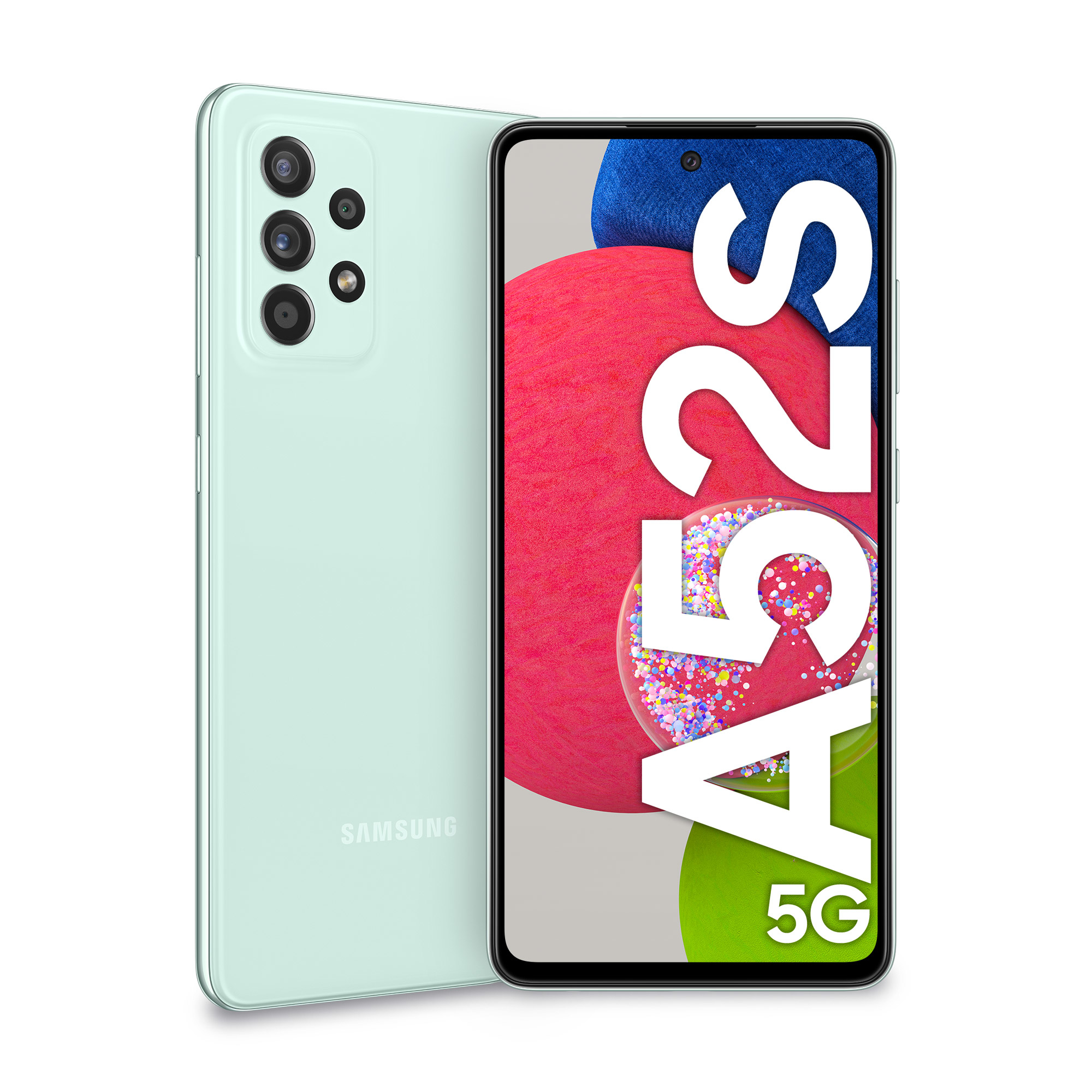 Samsung Galaxy A52s 5G SM-A528BLGDEUE smartphone 16.5 cm (6.5") Hybrid Dual SIM Android 11 USB Type-C 6 GB 128 GB 4500 mAh Mint colour