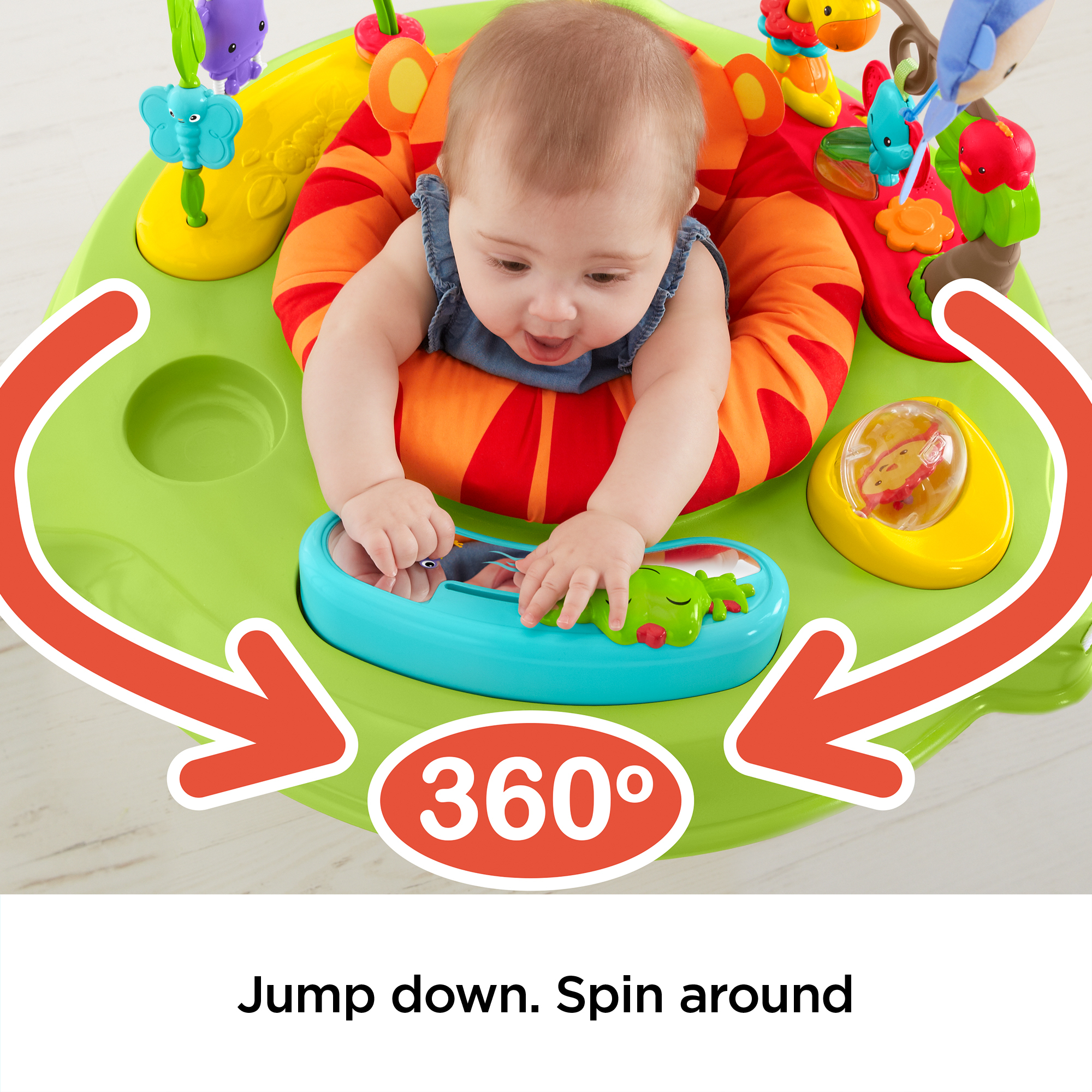 صورة جهاز فيشر برايس Roarin' Rainforest Jumperoo - متعدد الألوان