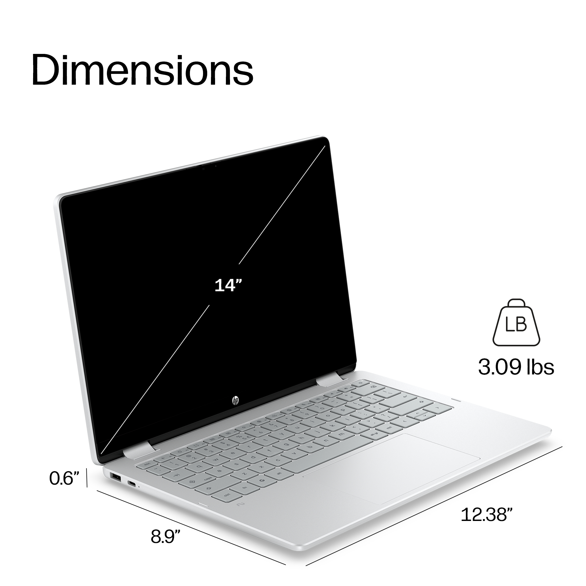HP E6EJ8EA laptop Intel® N N150 Chromebook – image 5