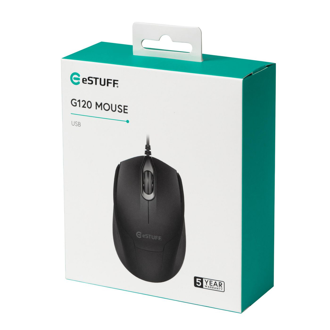 eSTUFF GLB213002 mouse Office Ambidextrous Optical 1200 DPI – image 5