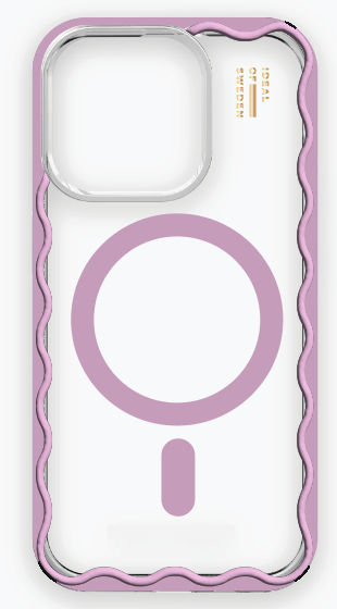iDeal of Sweden Wavy Case MagSafe iPhone 13 / 14 / 15 / 16e / 17e Pink