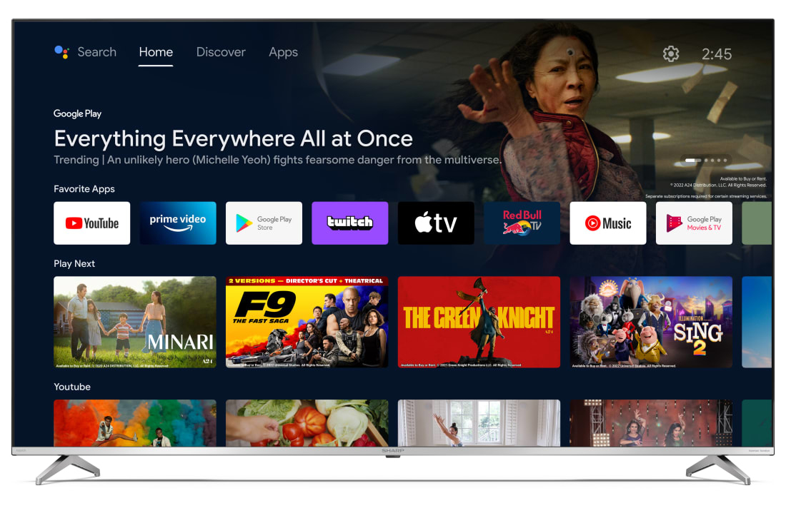 Sharp 65FP2EA TV 165.1 cm (65") 4K Ultra HD Smart TV Wi-Fi Silver – image 2