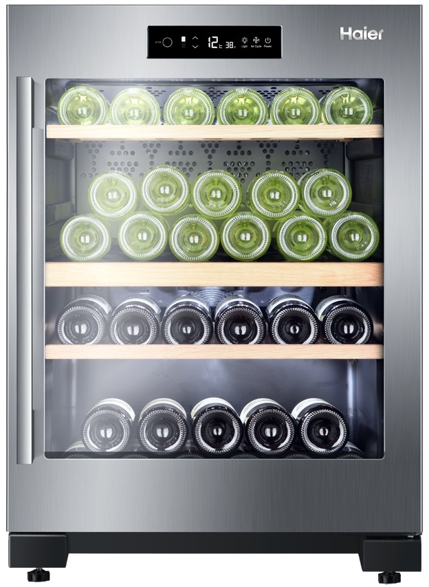 Haier WS50GDBI wine cooler Freestanding Black 50 bottle(s)