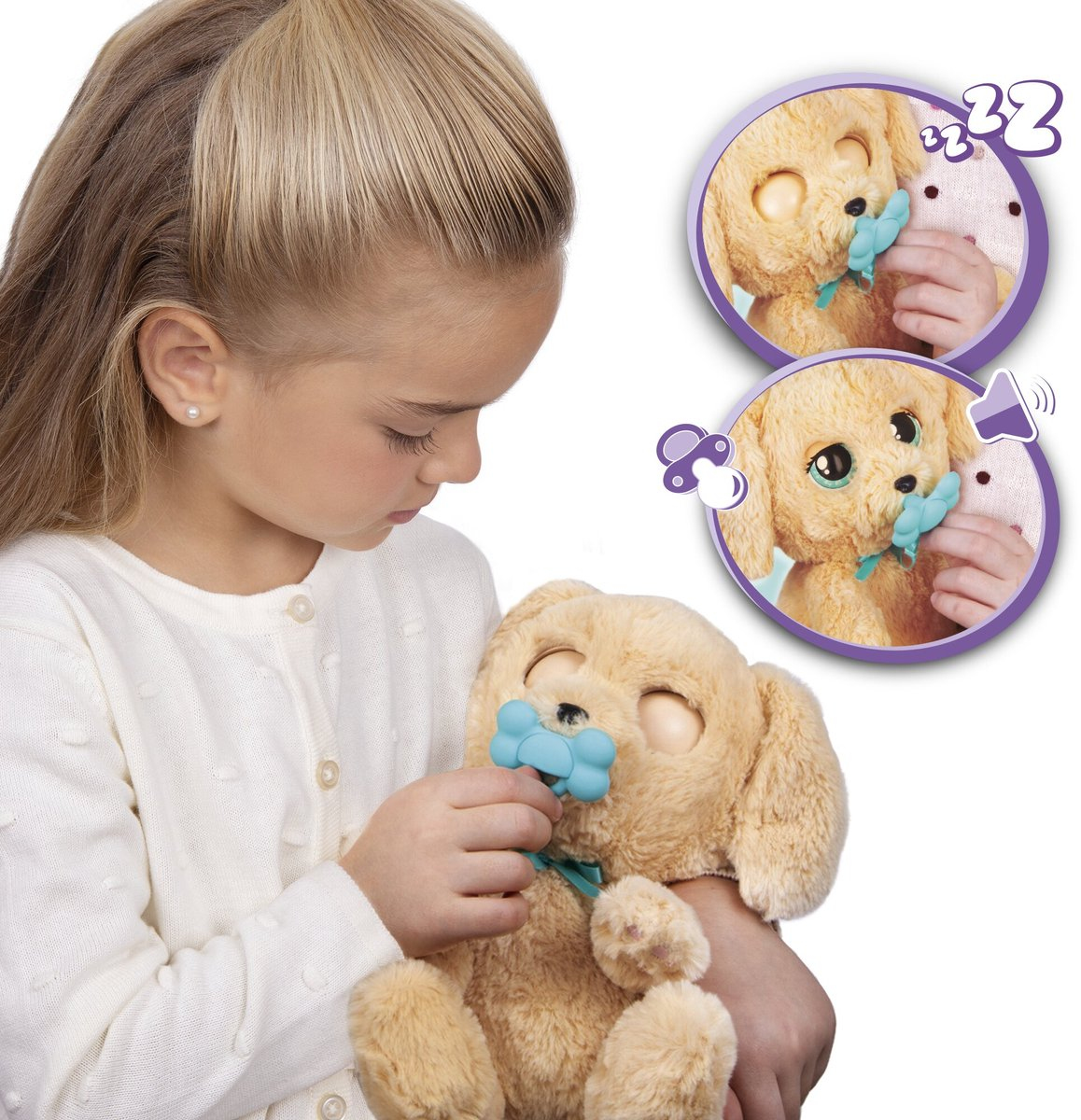 Resim IMC Toys Baby Paws IM921146 Peluş Etkileşimli Oyuncak Köpek (1.5+ Yaş)