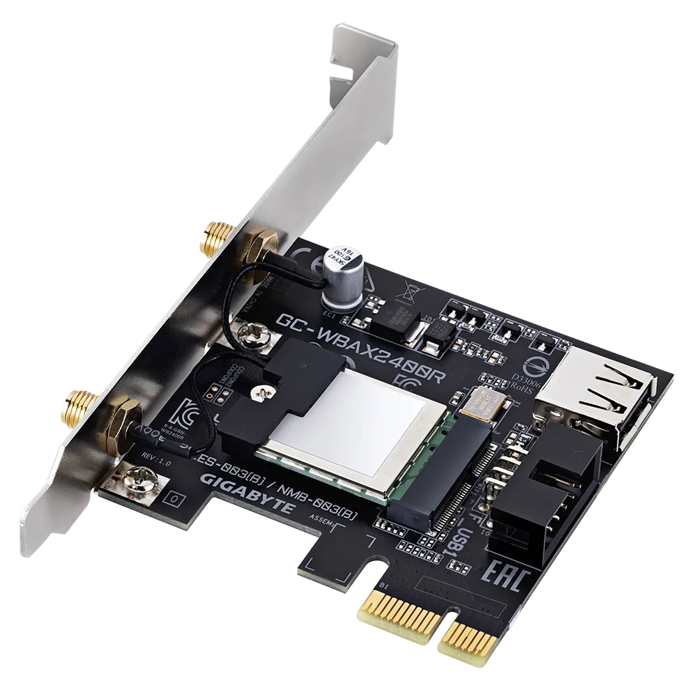 GIGABYTE GC-WBAX2400R network card Internal WLAN / Bluetooth 2400 Mbit/s – image 2