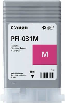 Canon PFI-031M cartuccia d'inchiostro 1 pz Originale Magenta (Inks PFI-031 M - Warranty 12M)