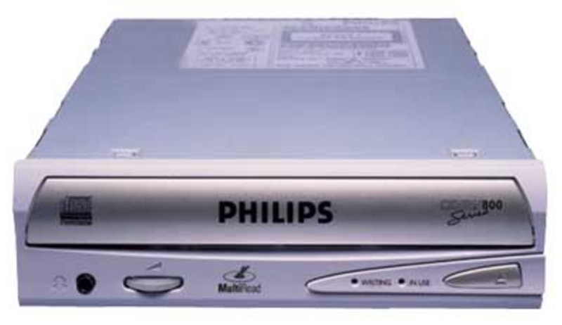Philips PCRW1610K optical disc drive Internal Silver