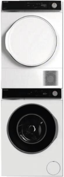 Sharp WB8 washer dryer Freestanding Front-load White – image 1