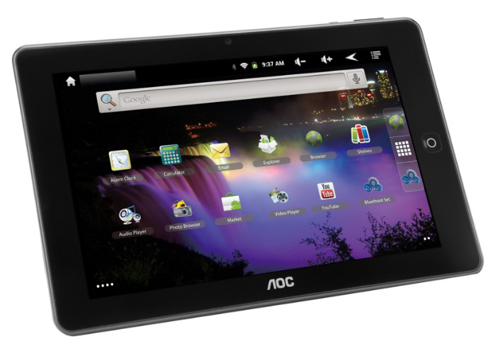 AOC MW0821-GC 4 GB 20.3 cm (8") 0.5 GB Wi-Fi 4 (802.11n) Android Black