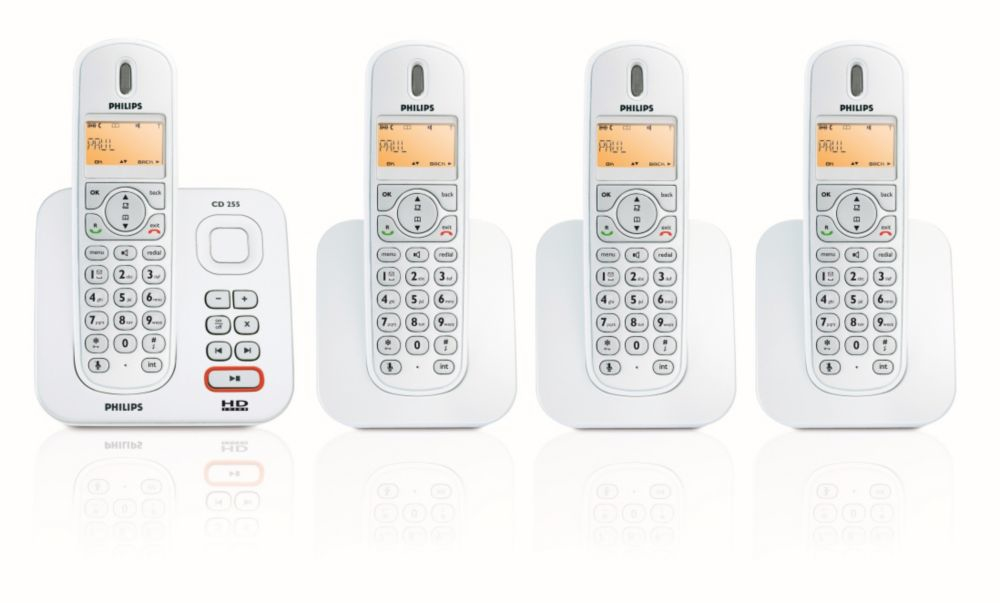 Philips CD2554S/22 telephone DECT telephone Caller ID White – image 1