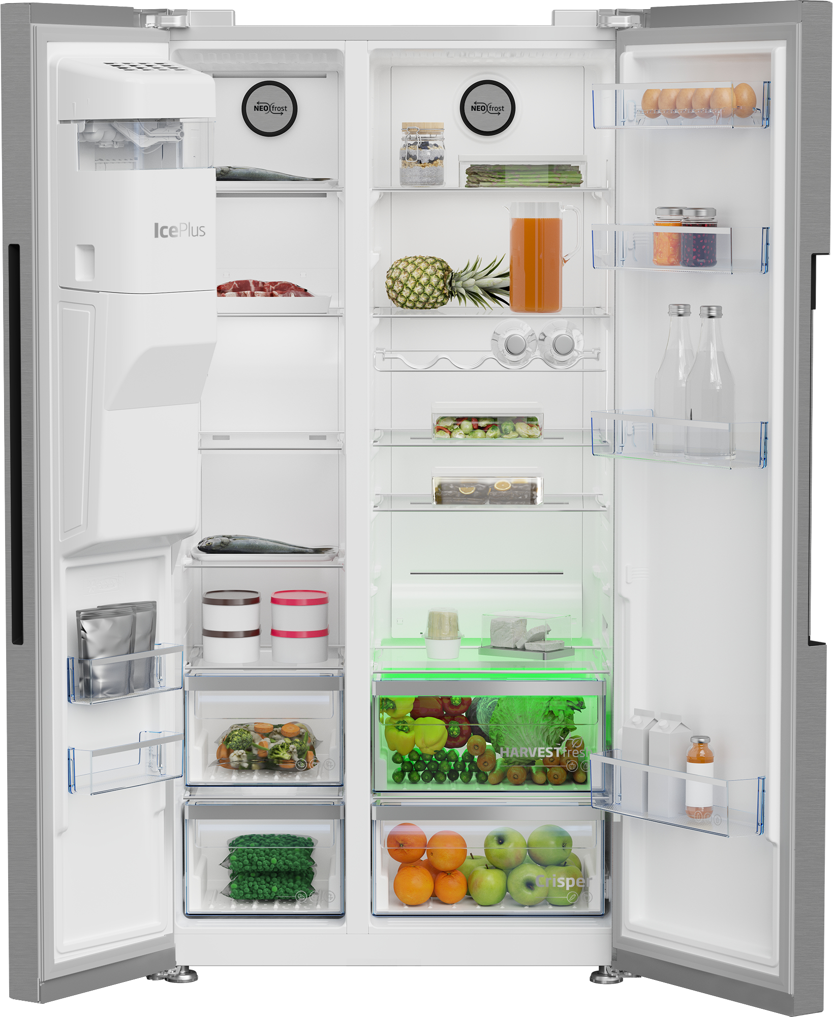 Beko ASP33B32VPS Freestanding American Style Fridge Freeze with HarvestFresh™ – image 4