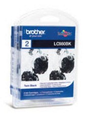 Brother LC980BKBP2DR ink cartridge 2 pc(s) Original Black