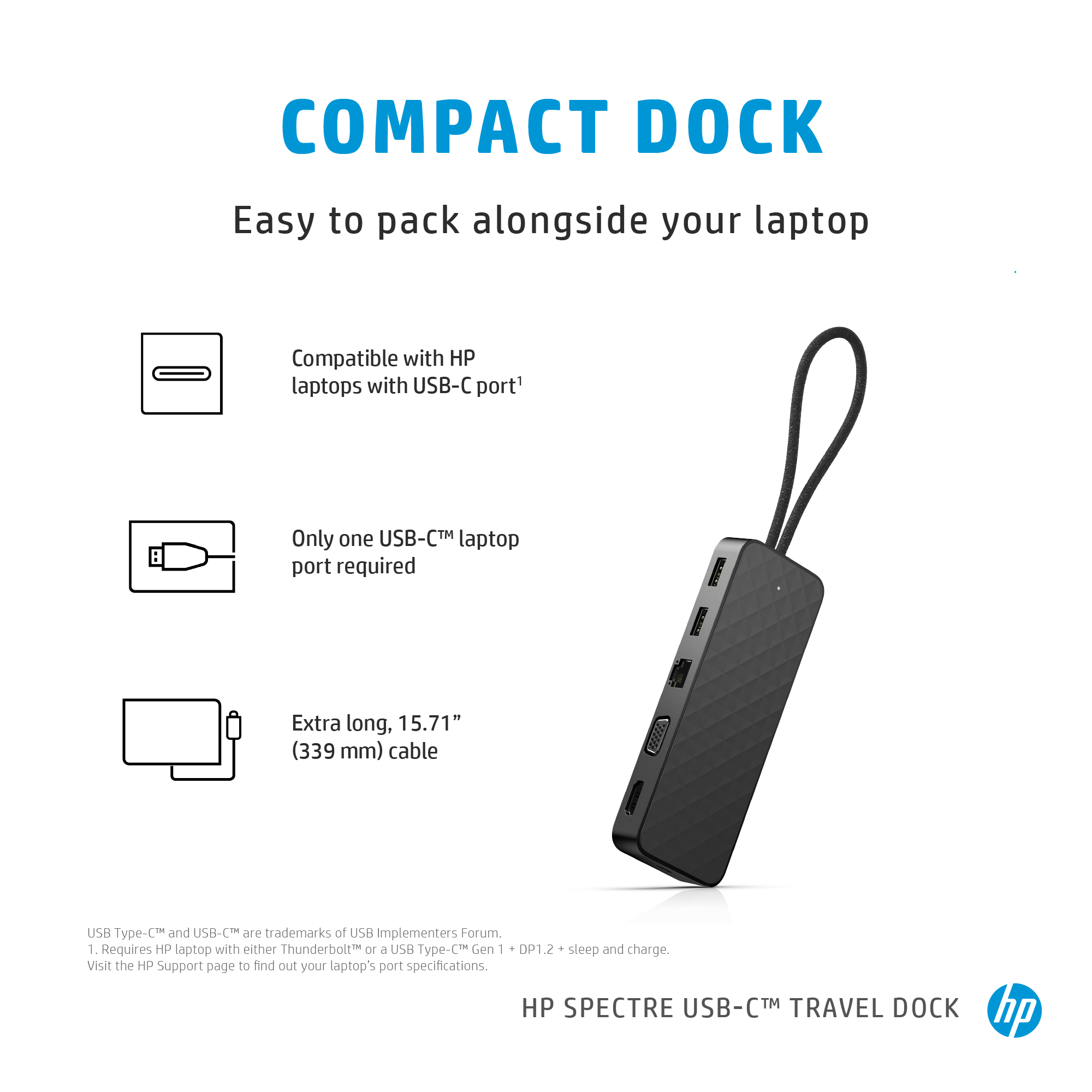 HP Spectre USB-C Travel Dock – image 8