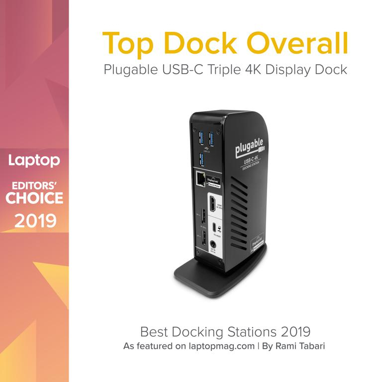 Plugable Technologies UD-ULTC4K laptop dock/port replicator Docking USB 3.2 Gen 1 (3.1 Gen 1) Type-C Black – image 6