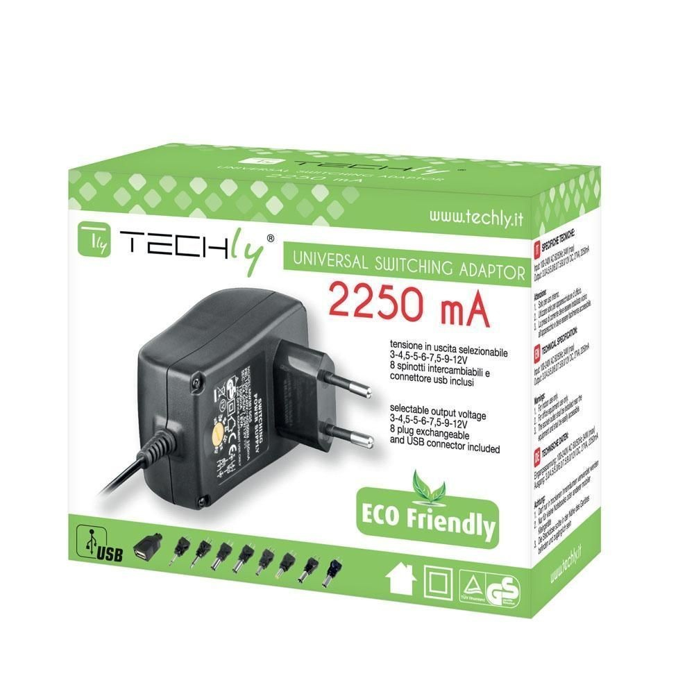 Techly Stabilized Adjustable Power Supply 2250mA IPW-NTS2250G – image 2