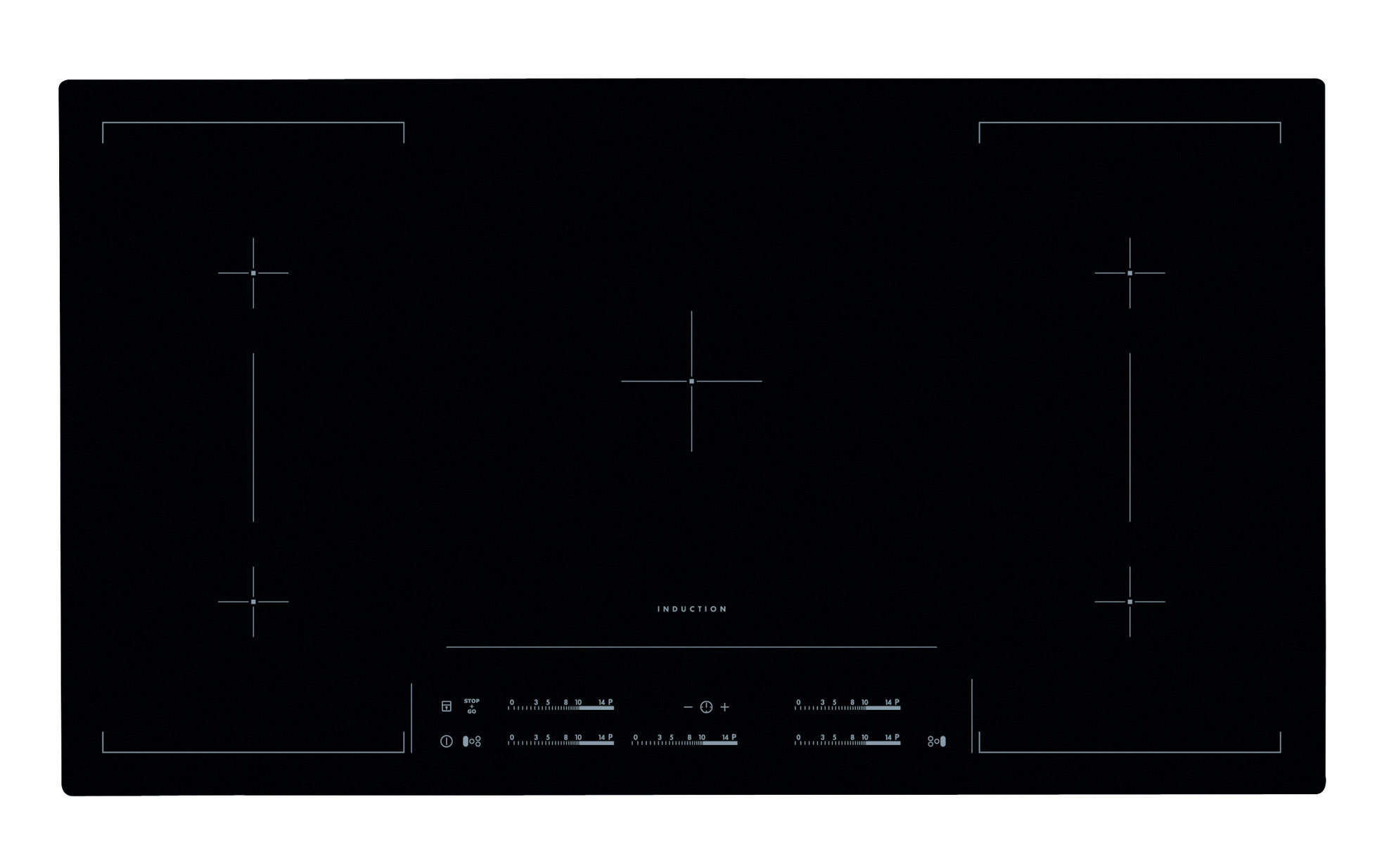AEG HK955423IB Black Built-in Zone induction hob 5 zone(s)