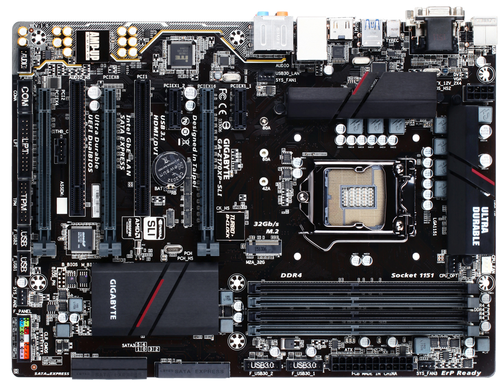 GIGABYTE GA-Z170XP-SLI motherboard Intel® Z170 LGA 1151 (Socket H4) ATX – image 3