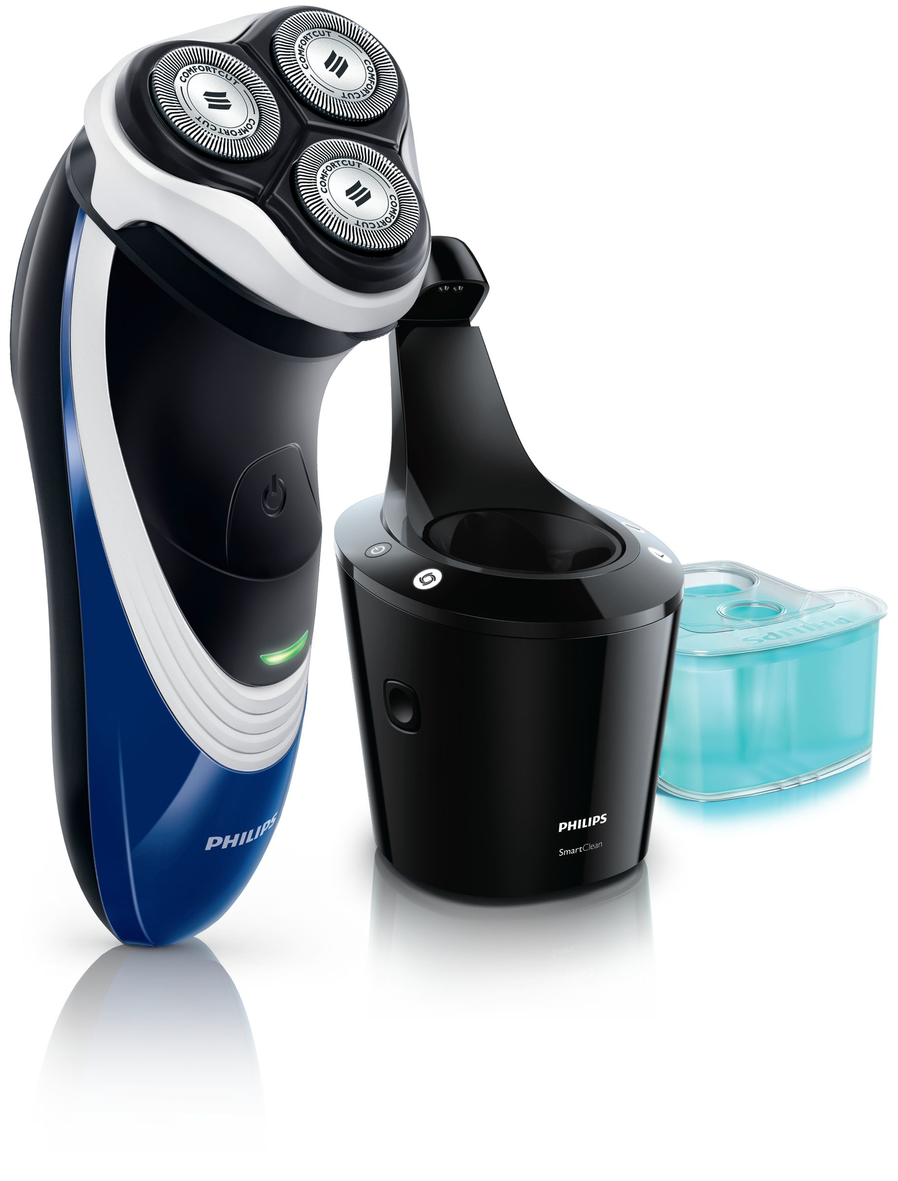 Philips Shaver series 5000 PowerTouch PT848/26 men's shaver Rotation shaver Trimmer Black, White, Blue