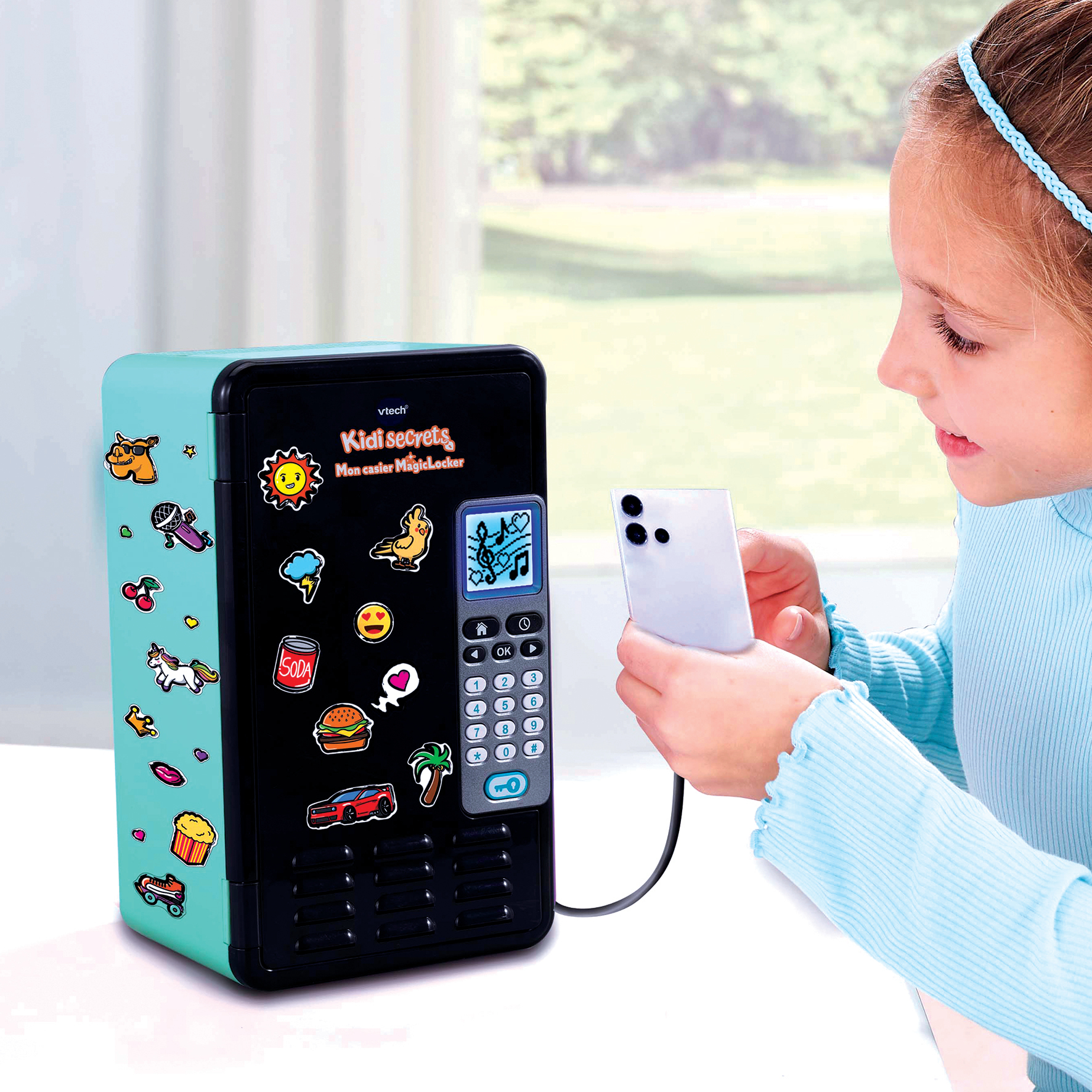 Resim VTech 80-554105 Mavi Plastik Kilitli Dolap 6-12 Yaş Erkek/Kız Çocuk