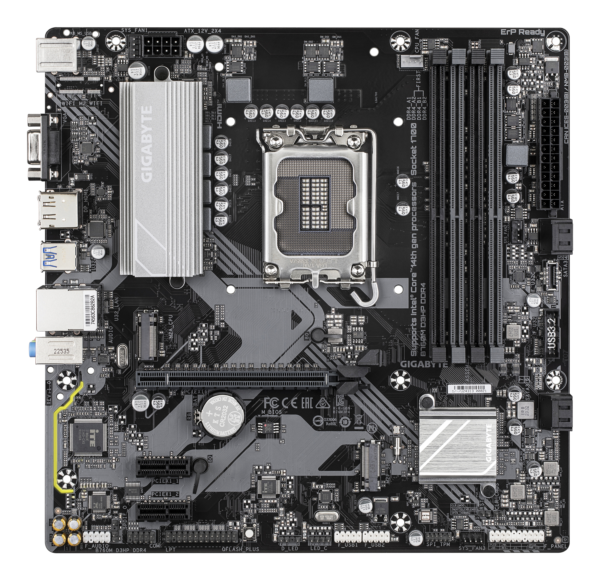 Tarjeta Madre Gigabyte B760M D3HP DDR4 - Socket 1700 - 4xDDR4 - 2133/4000/5333MHz - HDMI - DisplayPort - VGA - USB 2.0/3.2 - Micro ATX - B760M D3HP DDR4 Tarjeta Madre Gigabyte B760M D3HP DDR4 - Socket 1700 - 4xDDR4 - 2133/4000/5333MHz - HDMI - DisplayPort - VGA - USB 2.0/3.2 - Micro ATX - B760M D3HP DDR4