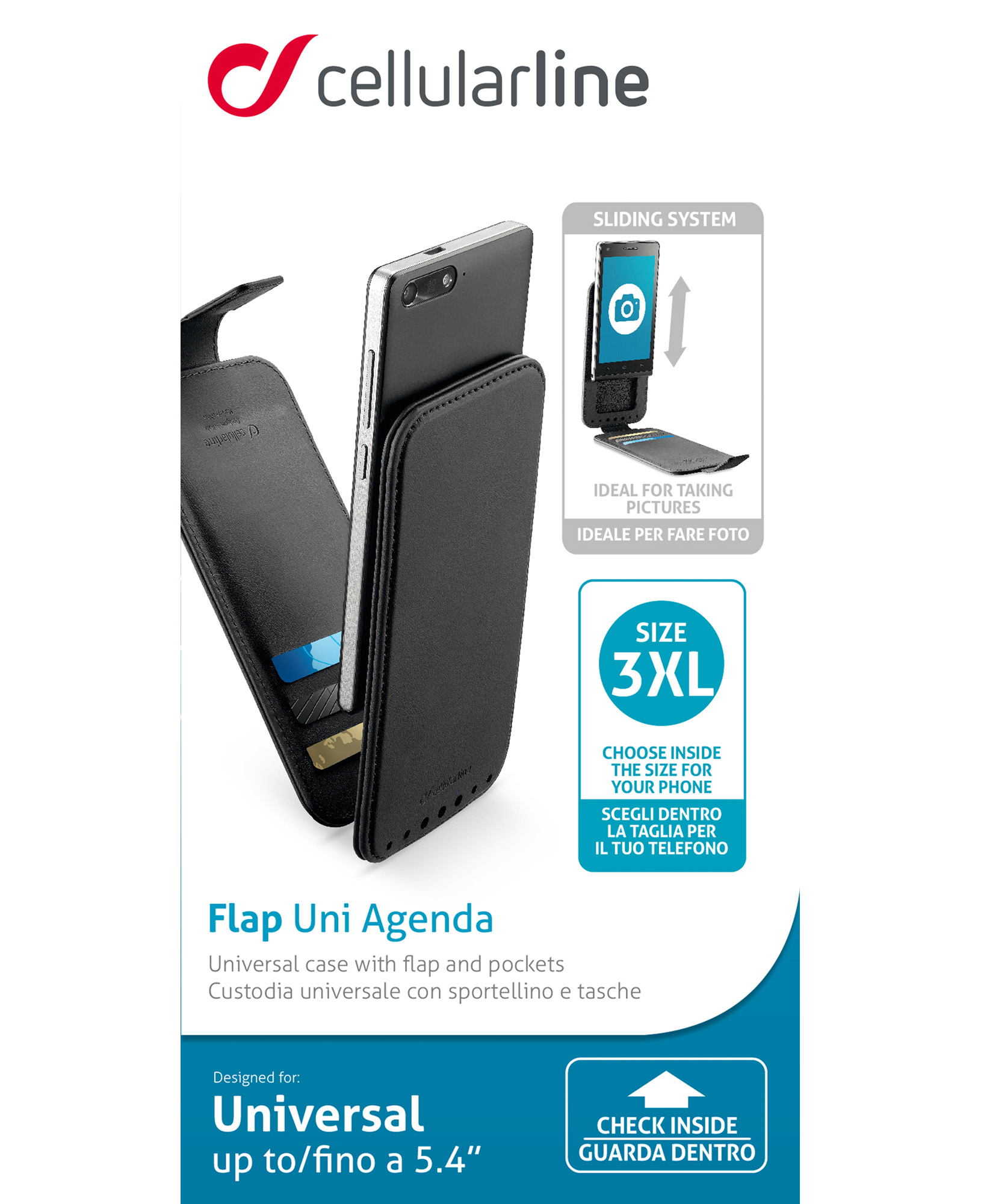 Cellularline Flap Uni Agenda - Smartphones up to 5.4” – image 4