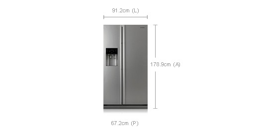 Samsung RSH1DTPE side-by-side refrigerator – image 2