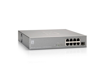 LevelOne 8 GE PoE-Plus + 1 GE SFP Web Smart Switch, 130W – image 2