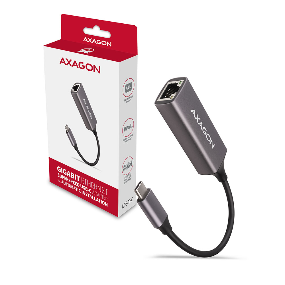 Axagon ADE-TRC SuperSpeed USB-C gigabit ethernet adapter – image 6