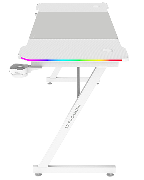 مكتب ألعاب Mars Gaming MGDX160RGB أبيض 1600 مم