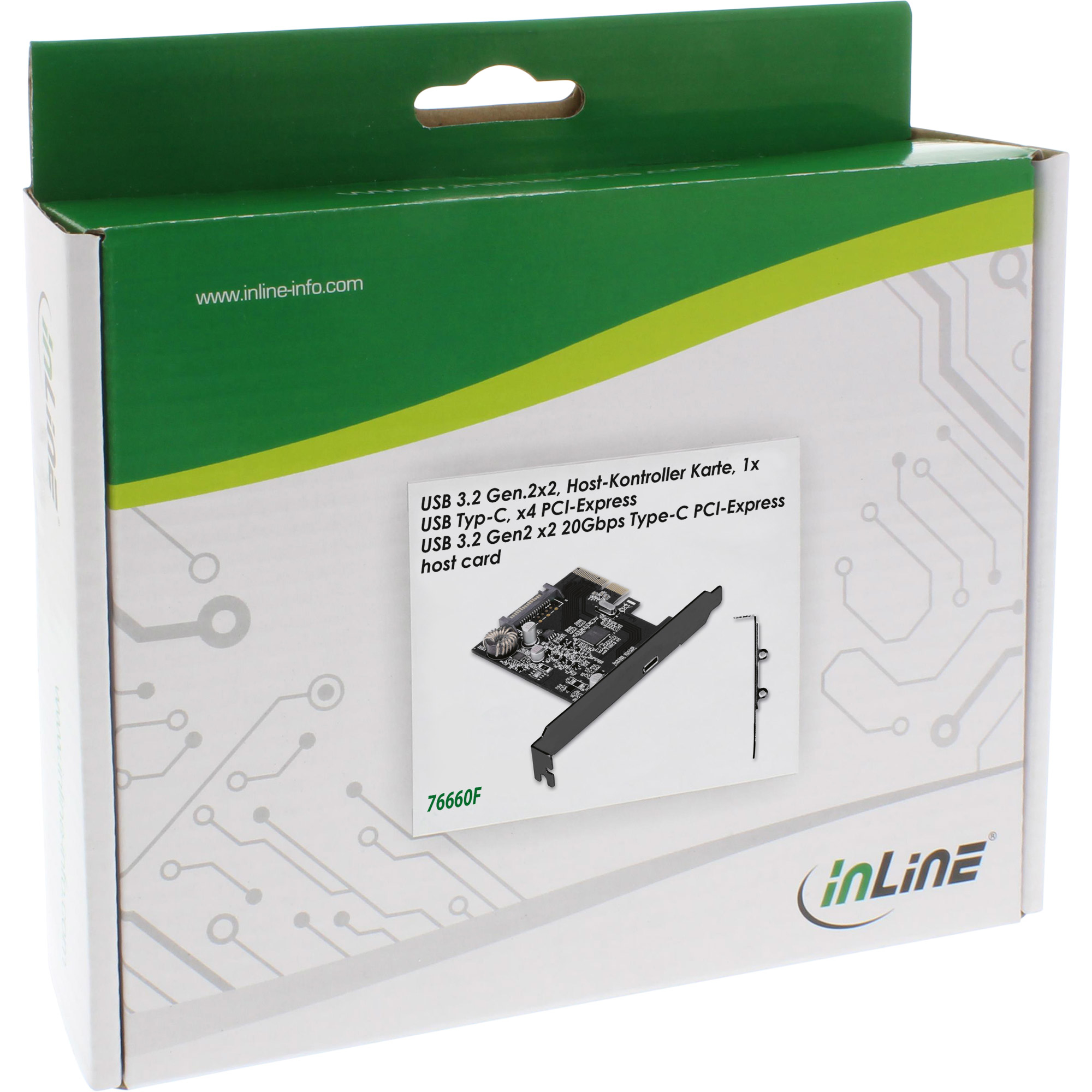 InLine Interface card,USB 3.2 Gen.2x2, 1x USB-C, PCIe x4 – image 4