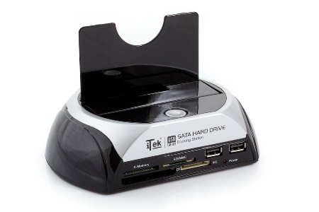 itek ITUEC310SU3 laptop dock/port replicator Black, White