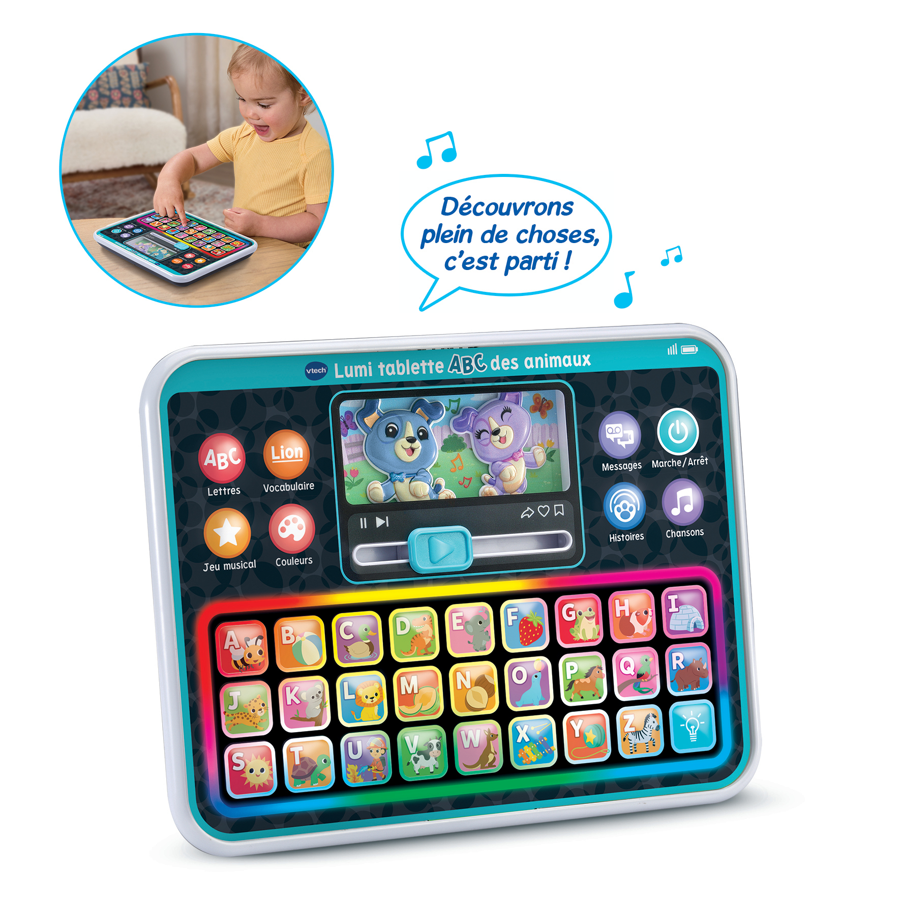 VTech Lumi Tablette Abc Animaux – image 1