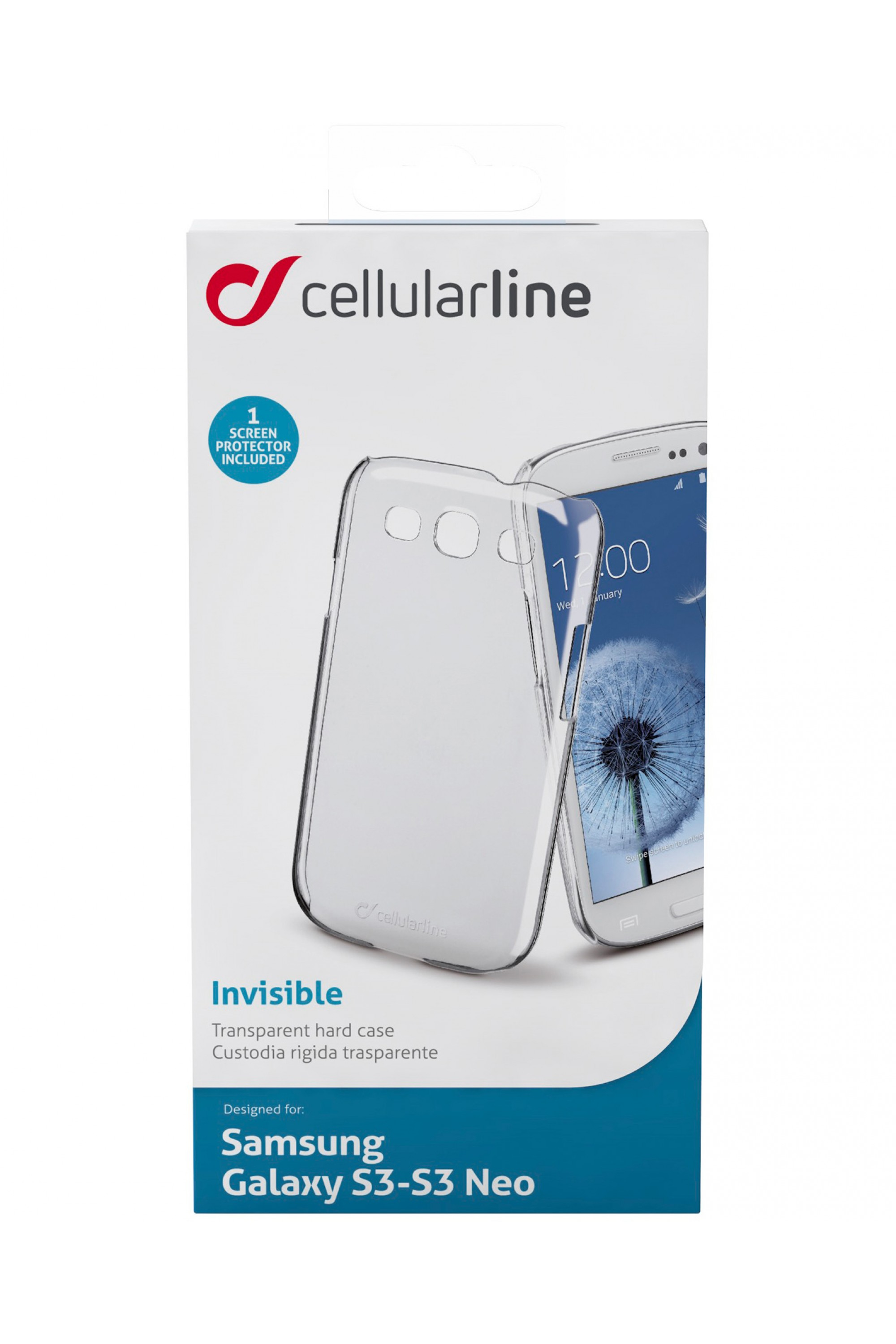 Cellularline INVISIBLEGALAXYS3 mobile phone case Cover Transparent – image 2