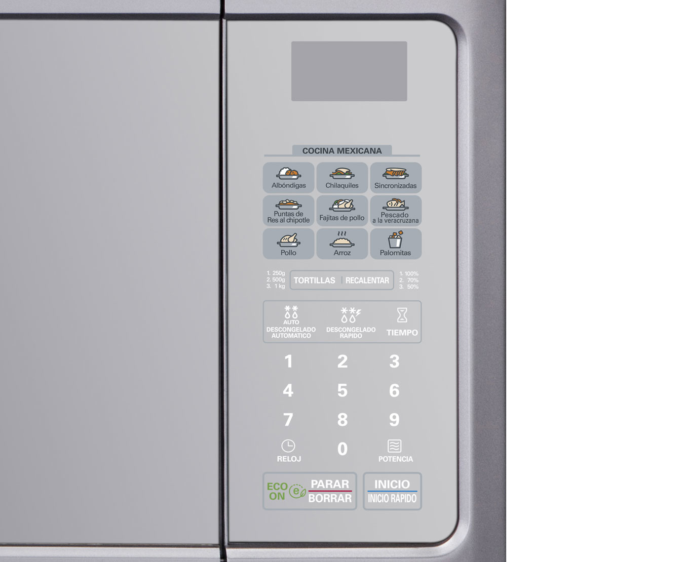 LG MS1443GS microwave Silver Countertop – image 4