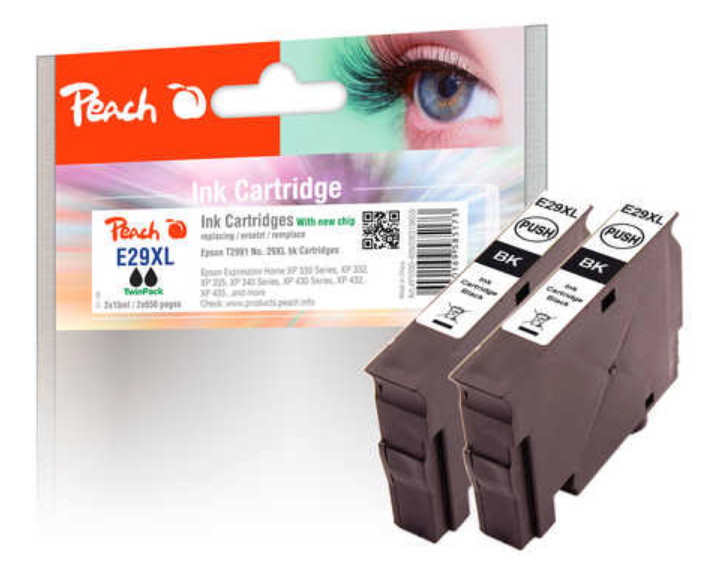 Peach 0F319659 ink cartridge 2 pc(s) Black