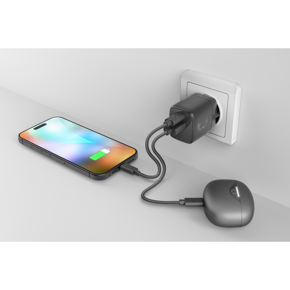 Hama 00232963 mobile device charger Headphones, Headset, Smartphone, Tablet Dark Grey AC Fast charging Auto – image 5