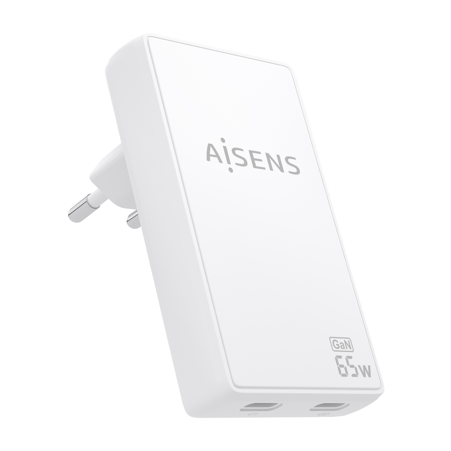 AISENS ASCH-65W2P077-W mobile device charger Digital camera, Mobile phone, Laptop, Smartphone, Tablet, Universal White AC Fast charging Indoor – image 1