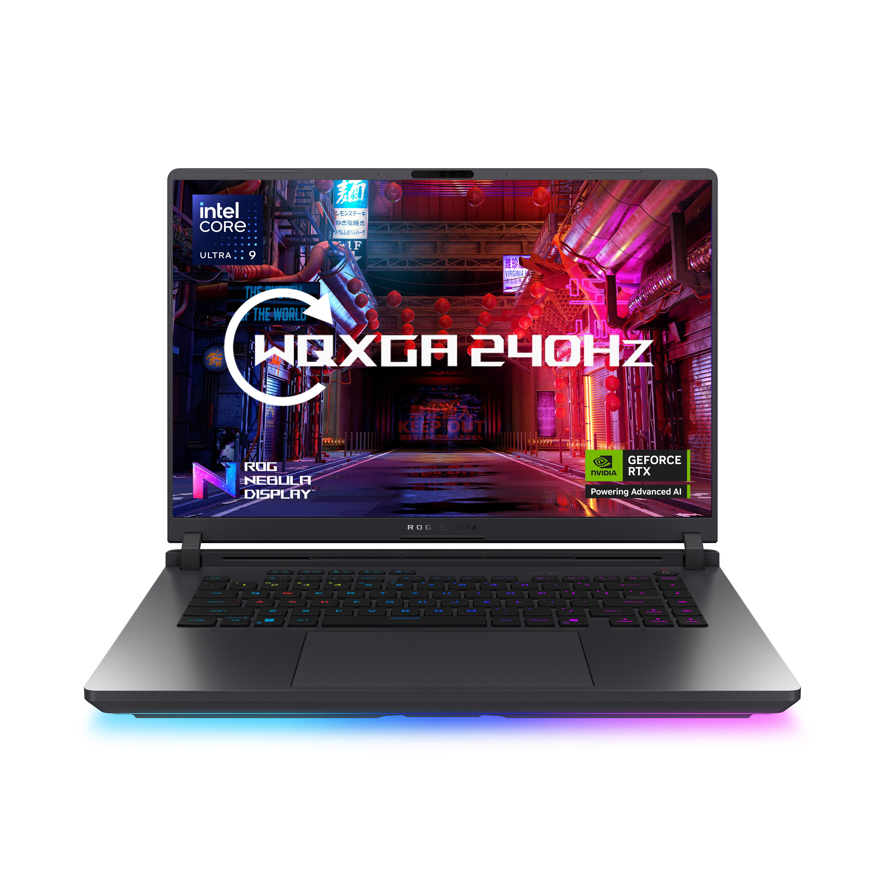 ASUS ROG Strix G16 G615LW-S5040W - Intel Core Ultra 9 - 275HX / up to 5.4 GHz - Win 11 Home - GeForce RTX 5080 - 32 GB RAM - 2 TB SSD NVMe - 16" 2560 x 1600 (WQXGA) @ 240 Hz - 2.5 Gigabit Ethernet - Wi-Fi 7, Bluetooth - eclipse grey