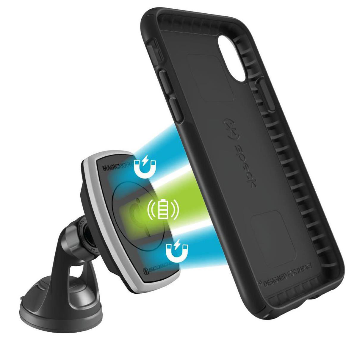 Speck 117120-1050 Hülle Presidio Mount für Apple iPhone (XS Max 16.51 cm (6.5 Zoll)) Schwarz