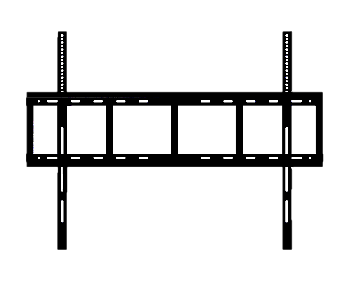 Yealink MB-WallMount-860 2,18 m (86") Nero