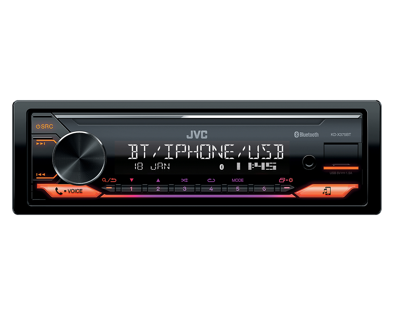 JVC KD-X375BT car media receiver Black – image 3