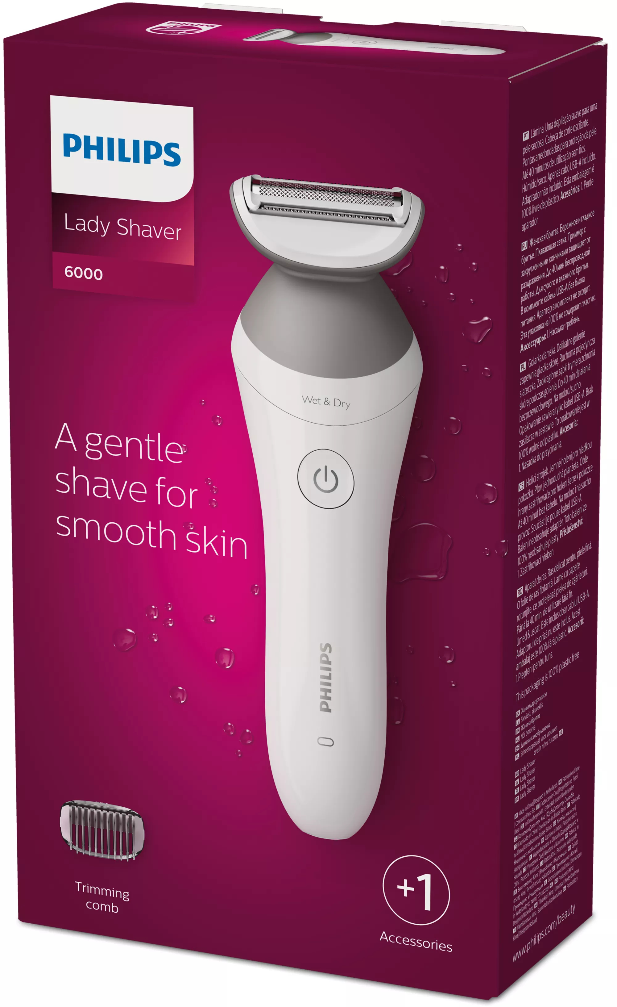 Philips Lady Shaver Series 6000 BRL126/00 Cordless shaver for wet and dry use – image 2