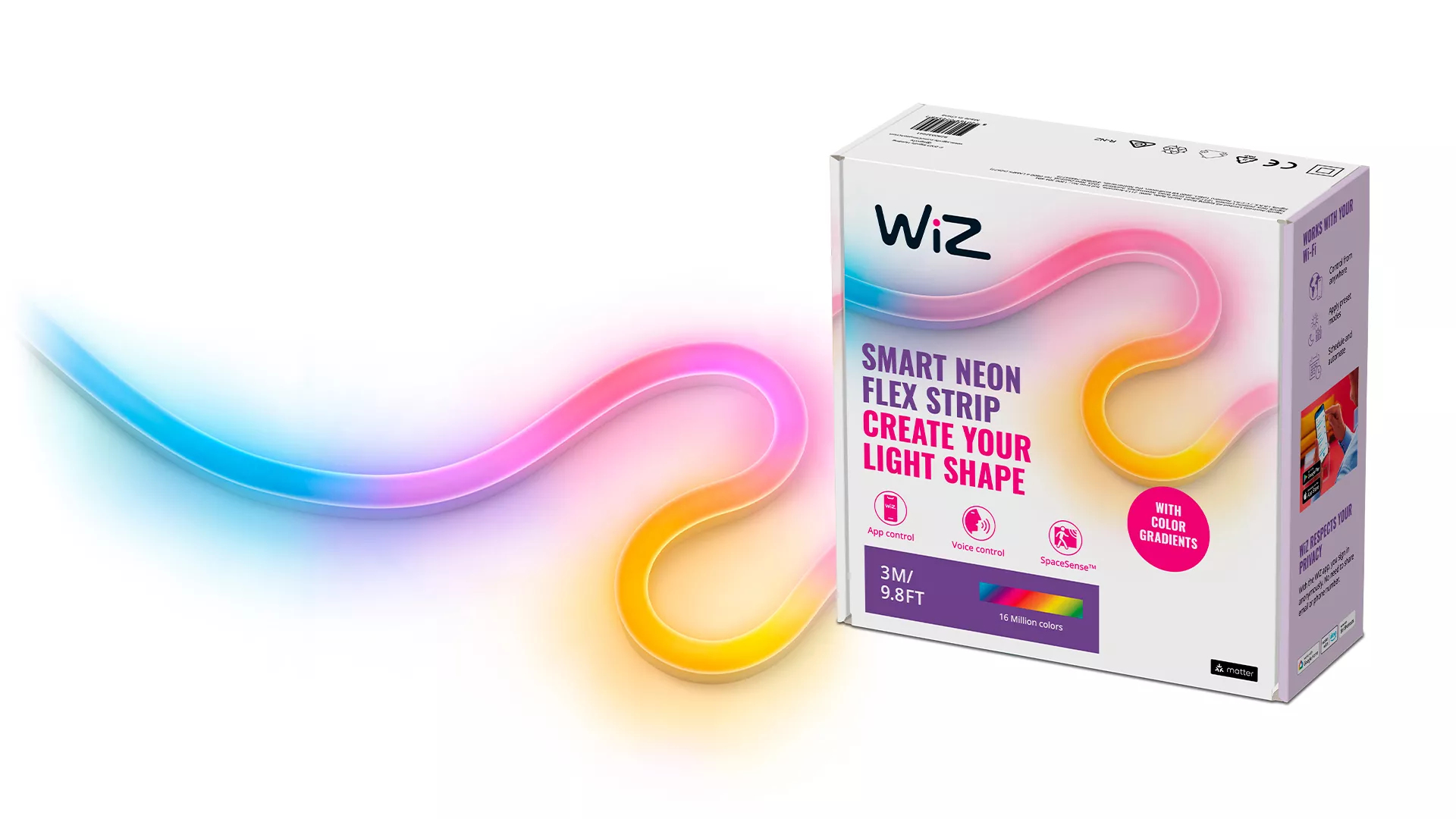 WiZ 8720169072558 smart lighting Smart strip light Wi-Fi/Bluetooth – image 2