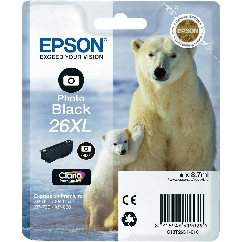 Epson Polar bear C13T26314020REWE ink cartridge 1 pc(s) Original Photo black