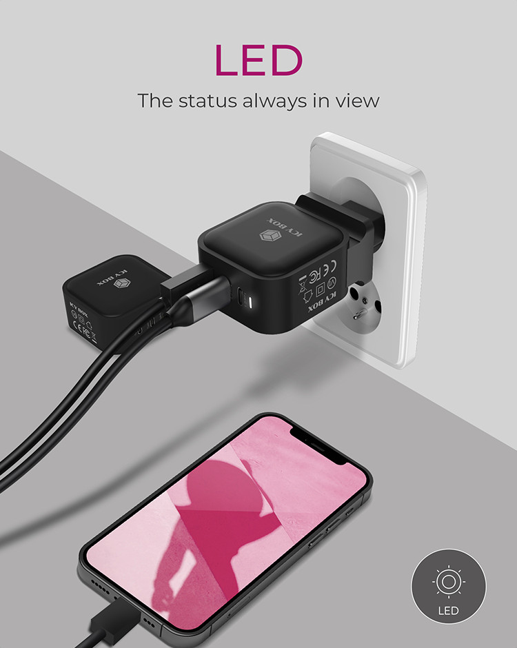 ICY BOX IB-PS103-PD Universal Black AC Fast charging Indoor – image 8