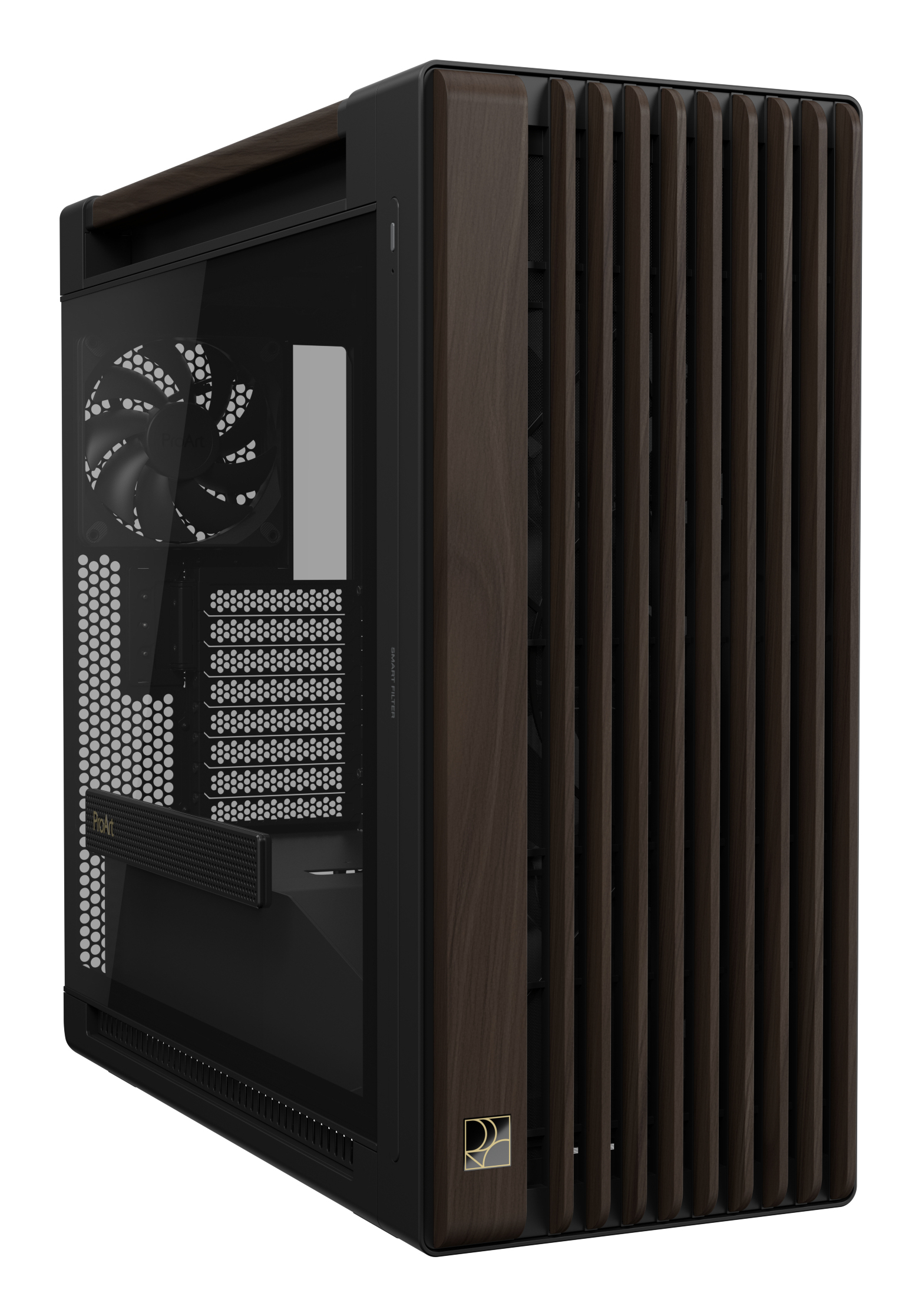 ASUS ProArt PA602 Wood Edition Modern Black - Tempered Glass Panel – image 2