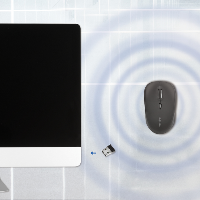 LogiLink ID0193 mouse Office Right-hand RF Wireless Optical 1600 DPI – image 8